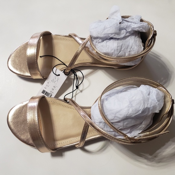 Metallic Strappy Flat Sandal - Picture 4 of 5